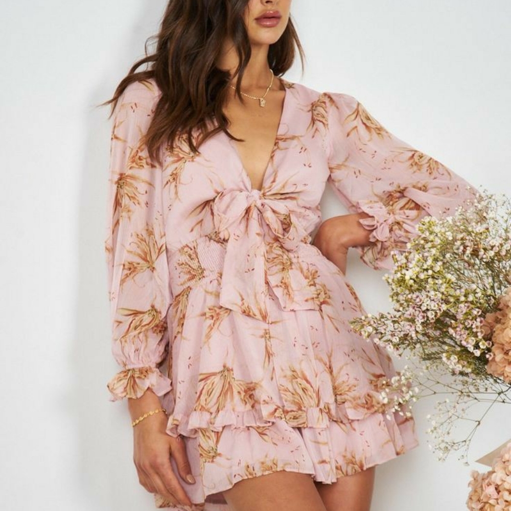 NWT Spring Chiffon Dress